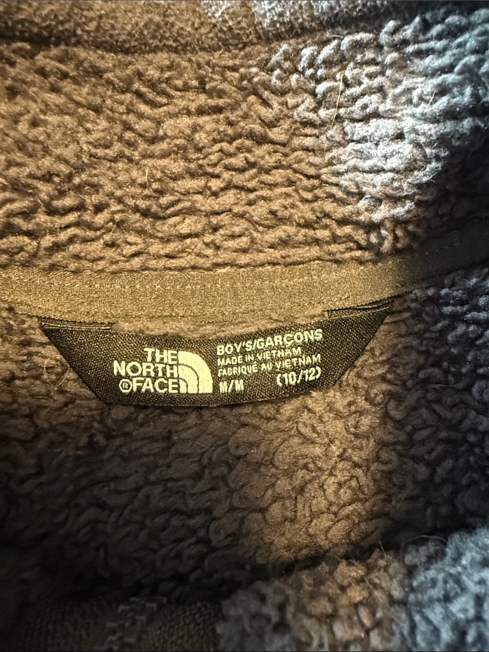The North Face Gray Kids Full-Zip Fleece Jacket